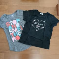 Crownbamby とoldnavy 女の子Tシャツ　2枚セットのサムネイル