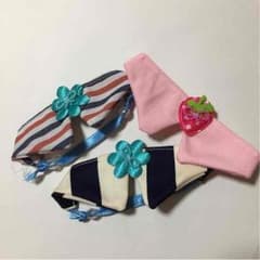 犬用 首リボン 襟 3本セット サイズSSのサムネイル