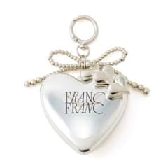 Francfranc フランフラン チャーム付き ミラー＆ブラシ シルバーのサムネイル