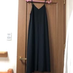 キャミソール　ワンピース黒のサムネイル