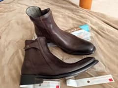 美品 alfredoBANNISTER レザーサイドジップブーツ ヒールブーツ