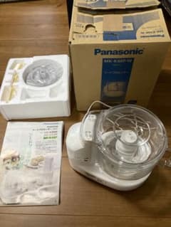 新品　箱付き　Panasonic フードプロセッサー MK-K48P-W Amazon.com: Panasonic Food processor white MK-K48P-W: Full Size