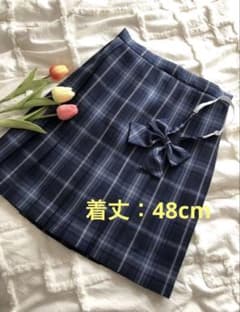制服チェックプリーツスカート＆リボンのサムネイル