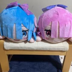 Re：ゼロから始める異世界生活　寝そべりぬいぐるみレム&ラム和styleセットのサムネイル