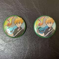 2コセット グリーン メガピジョット アローラ 缶バッジ ポケモン 