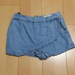 ザラ★140㌢☆デニム調パンツスカートのサムネイル