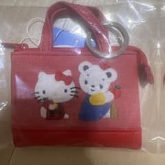 ファミリア キティ ミニデニムバッグ レッド 赤 ハローキティ サンリオ