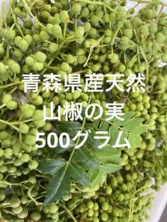 青森県県産　天然花山椒　600グラム 青森県産天然山椒の実500グラム - メルカリ