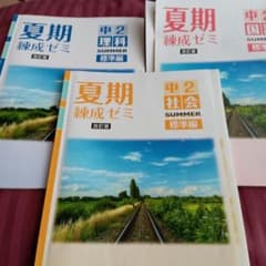 夏期 練成ゼミ 中2 理科・社会・国語 3冊セットのサムネイル
