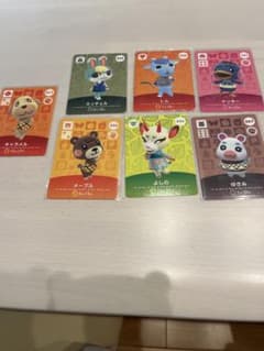 매달린 도부츠의 숲 amiibo 카드 7장 세트
