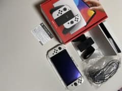 【美品】Nintendo Switch 有機ELモデル ホワイト 任天堂スイッチのサムネイル