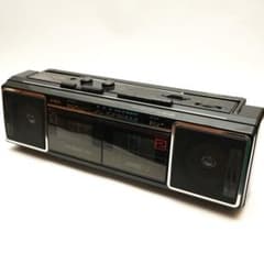 AIWAアイワ ラジカセ FOOT WORK CS-W10 昭和レトロ通電確認済 - メルカリ