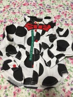 水玉　ドット柄シャツ　80㎝のサムネイル