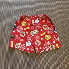 アンパンマン 甚平 パンツ 赤 花火柄のサムネイル
