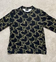 PS Paul Smith スウェット(ハート柄) ブラック・オリーブ　【L】のサムネイル