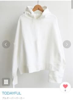 TODAYFULショート丈スウェットプルパーカーのサムネイル
