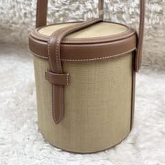 【未使用級】ヴァジック　VASIC フランカ　ハンドバッグ　かご　ストロー　革 m82602765443_1.jpg?1785144135