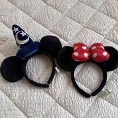 ディズニーランドパリ　 ミッキー魔法使いの帽子カチューシャ　 ミニーカチューシャのサムネイル