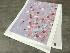 今治タオル フェイスタオル 桜柄 和柄 ガーゼパイルタオルのサムネイル