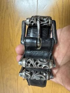 CHROME HEARTS 3PCローラーレザーベルト サイズ32のサムネイル