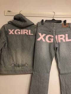 美品！x-girlのヒッコリー セットアップ！のサムネイル