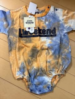 くま様専用Little WEEKEND タイダイロンパース　60〜70のサムネイル