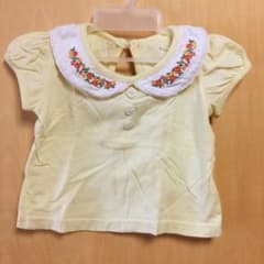トップス Tシャツ 刺繍襟 70cmのサムネイル