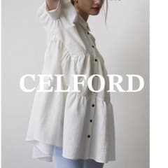 CELFORD ❤︎セルフォード スカラップティアード ブラウス S ホワイト 