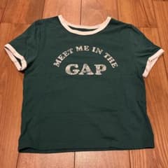 GAP リンガーTシャツ ダークグリーン Mサイズのサムネイル
