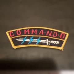 60年代 米軍 ベトナム戦 アジア圏COMMANDO 特殊部隊 スクロールパッチ