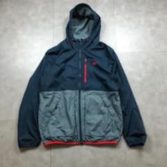 AA519 美品 NIKE フーデッド ジップブルゾン 裏フリース XL 紺