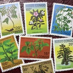 76644セール現品限 外国切手 コンゴ発行植物7種揃 - メルカリ