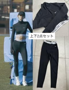 上下セット】CLANE×MIZUNOトップス&レギンス 黒 クラネ サイズ1 - メルカリ