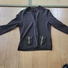 rosso vivo 長袖 カーディガン ブラウンのサムネイル