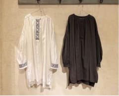 ネストローブ　ブラックワーク刺繍チュニックのサムネイル