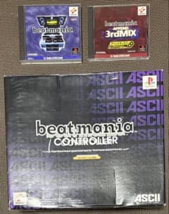 プレステ用 ★beatmania 専用コントローラ ＆ ソフト 2本セットのサムネイル
