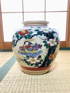 昭和レトロ 九谷陶泉 花瓶⭐︎ - メルカリ