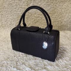 ☆極美品☆JRA認定 ハンドバッグ シャークスキン フォーマル ボックス 
