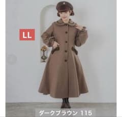 青木美沙子 ブラウン ロングコート しまむら しまみさ ロリータ LL