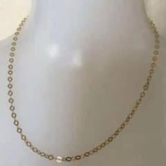 イタリアンジュエリー 14金 チェーンネックレス K14YG 46cm メンズ 
