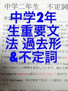 中学二年生覚えるべき英文法のサムネイル