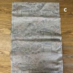白大島紬　桔梗柄　　36、5✖️110cm Cのサムネイル