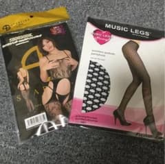 お値下げ！ボディーストッキング【網タイツ】セットのサムネイル