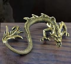 【新品】金龍 置物 開運 龍 神龍 風水 インテリア 金運 財運 お守り 玄関のサムネイル