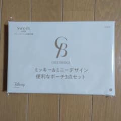 ミッキー＆ミニーデザイン　ポーチ3点セットのサムネイル