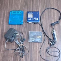 SHARP MDポータブルレコーダー MD-MT831-A ディスク・イヤホン付