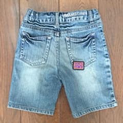 値下げ BEAMS mini デニムハーフパンツ 110センチのサムネイル