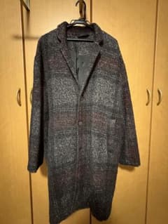【お値下げ】ZARA チェック柄 ロングコートのサムネイル