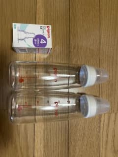 ピジョン　哺乳瓶　スリムタイプ　240ml 乳首M2個　おまけつきのサムネイル