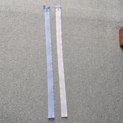 フラットニットファスナー（青、水色）50cm　2本セットのサムネイル